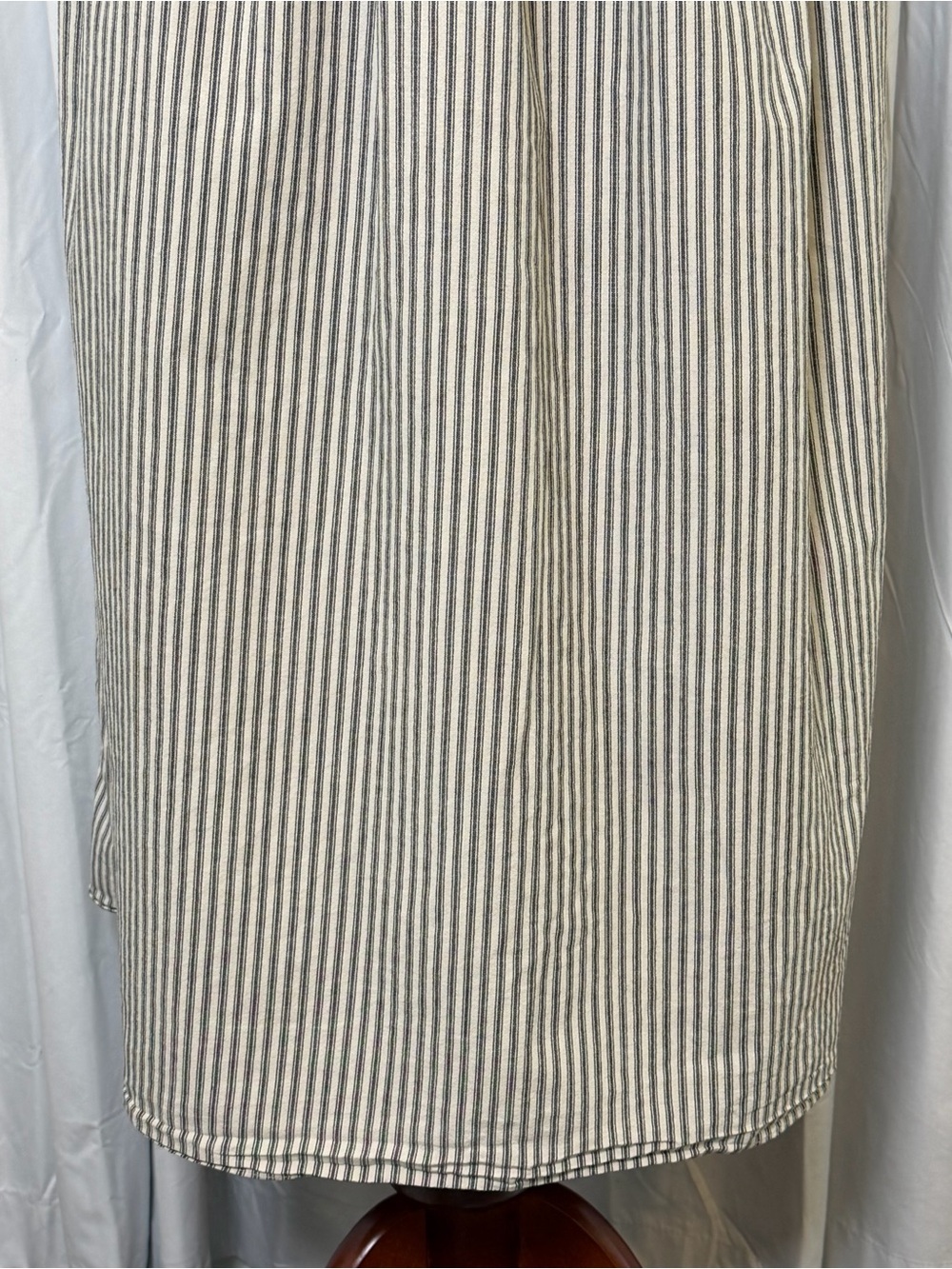The Great Flutter Cami Dress Gray Stripe Cotton Midi Button Front Pocket 1 Small - Picture 13 of 16